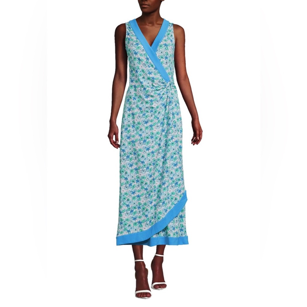Lands’ End maxi dress ~floral print~ size M